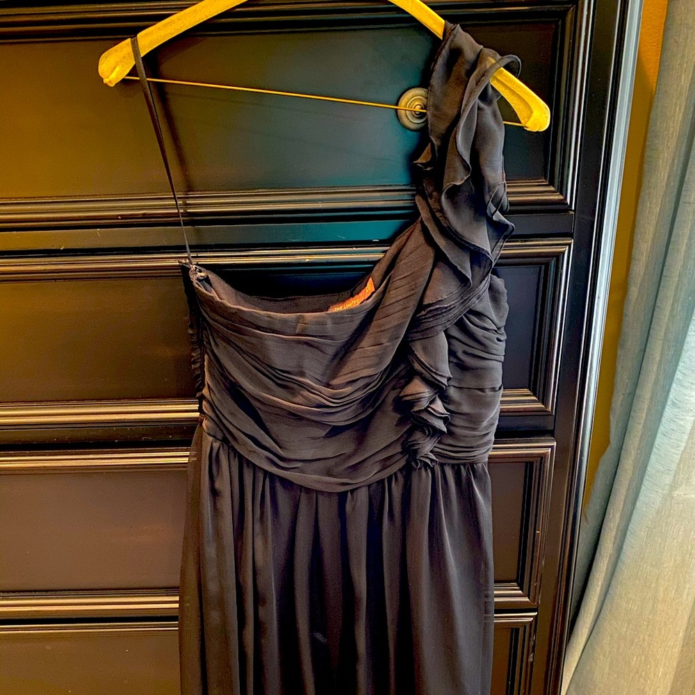 The limited LBD one shoulder black cocktail dress